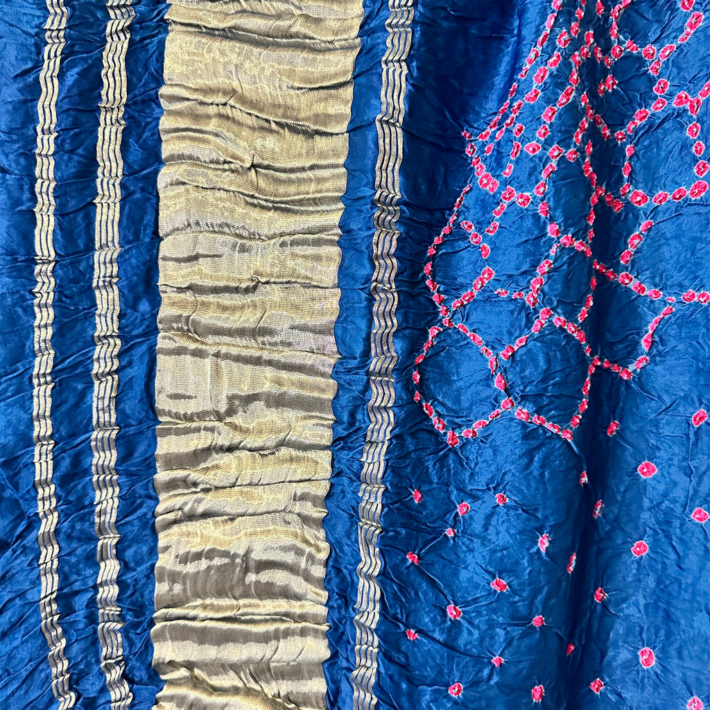 Peacock Blue Modal Silk Kurti With Dupatta