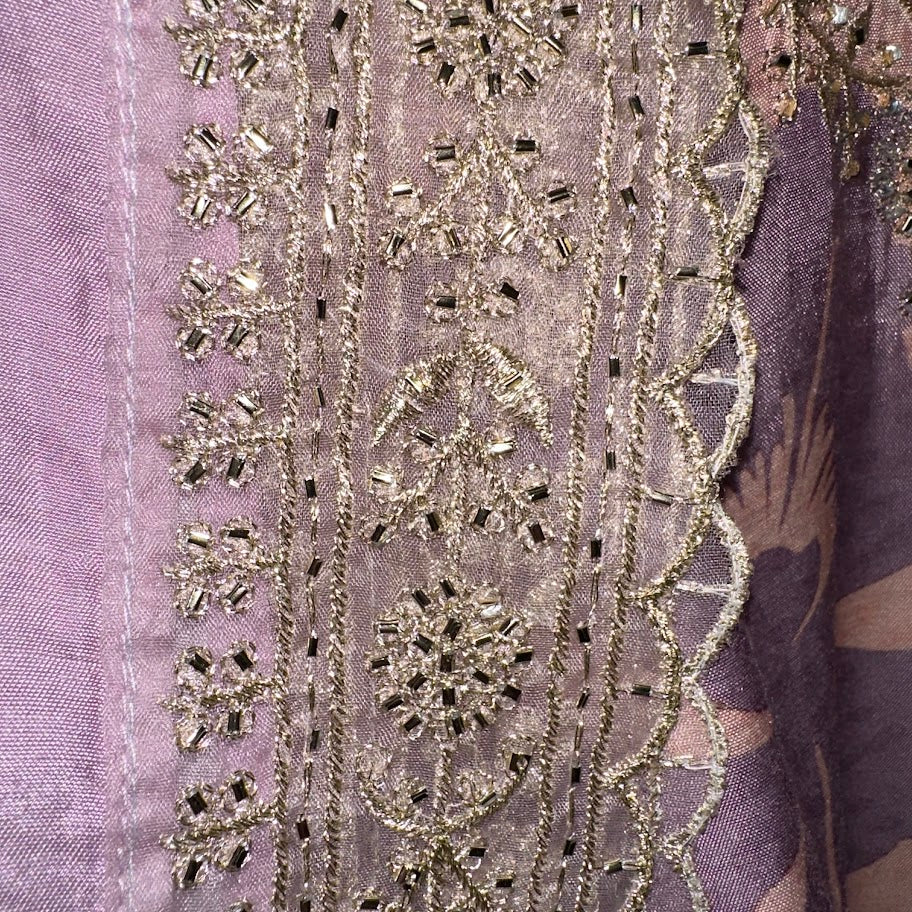 Lavender Rayon Kafthan